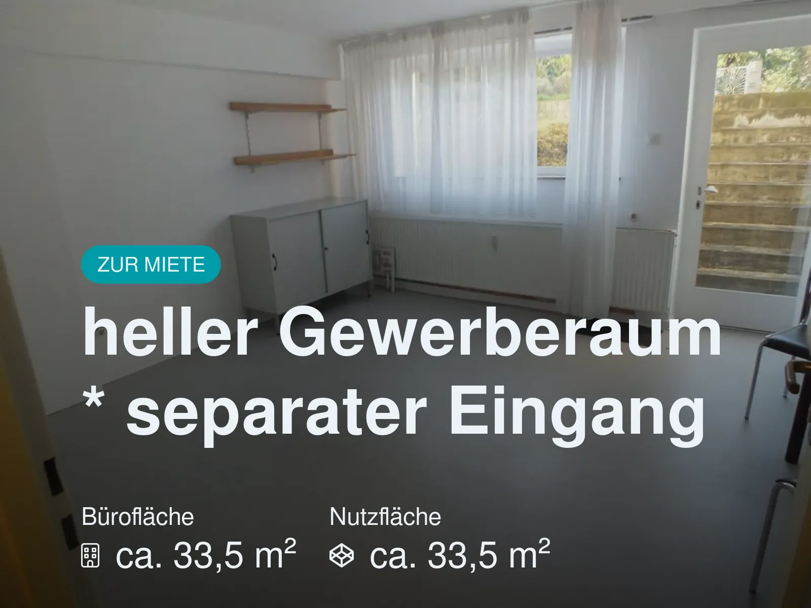 Neu im Angebot: heller Gewerberaum * separater Eingang