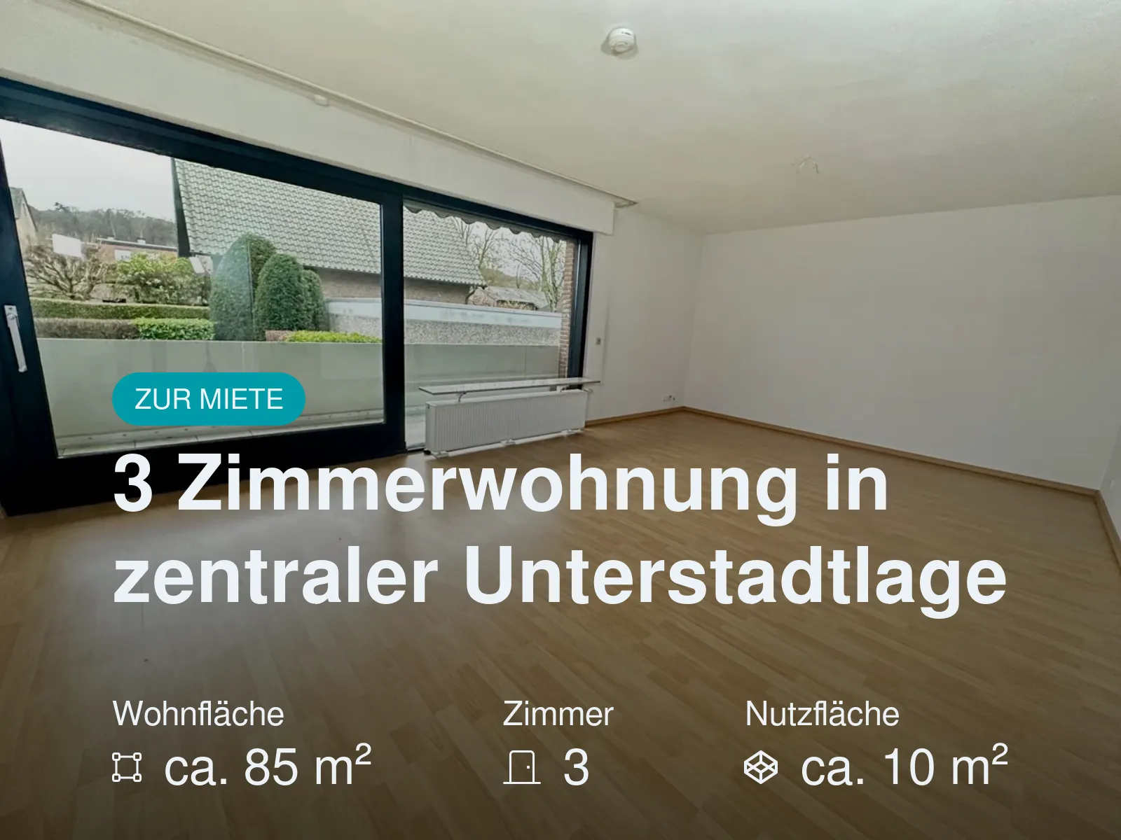 Neu im Angebot: 3 Zimmerwohnung in zentraler Unterstadtlage