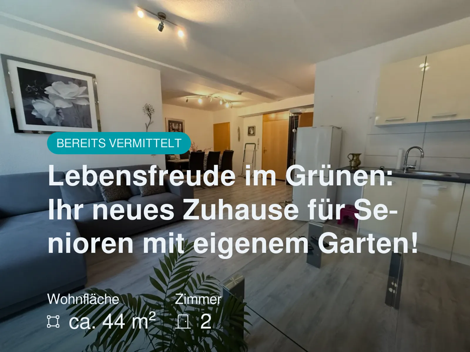 Nicht mehr verfügbar: Lebensfreude im Grünen: Ihr neues Zuhause für Senioren mit eigenem Garten!